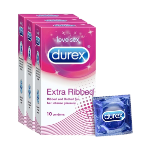 Durex Extra Ribbed Condoms